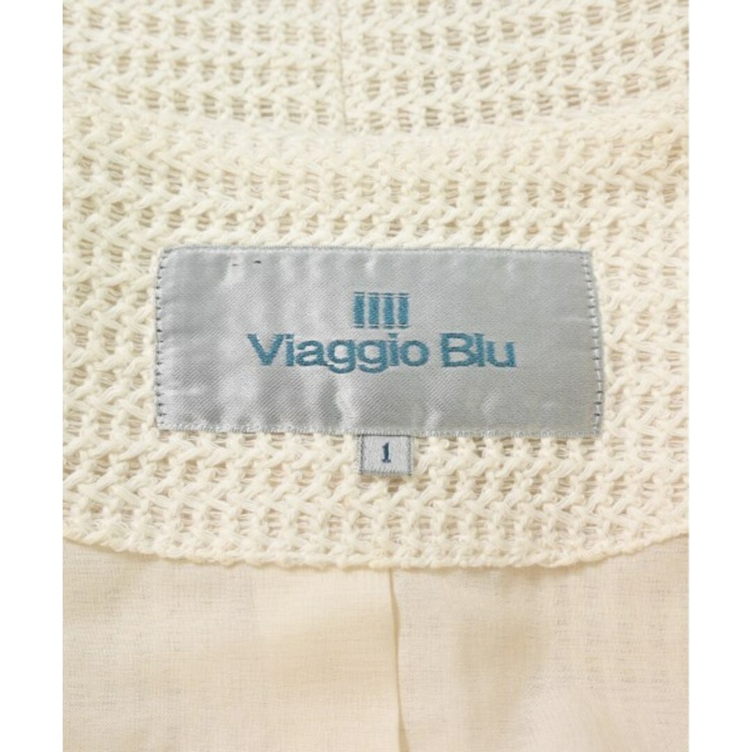 Viaggio Blu ヴィアッジョ　ブル ノーカラージャケット 1(S位) 白 2
