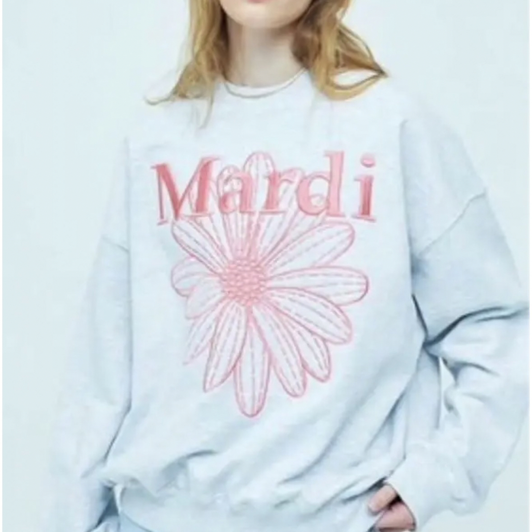 【正規品】 Mardi Mercredi マルディメクルディ刺繍スウェットピンク