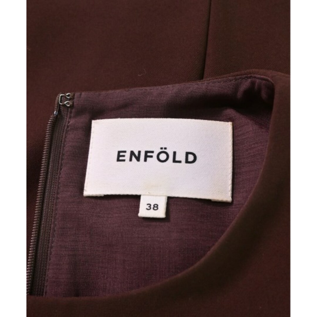 ENFOLD エンフォルド オールインワン/サロペット 38(M位) 茶 【古着】-