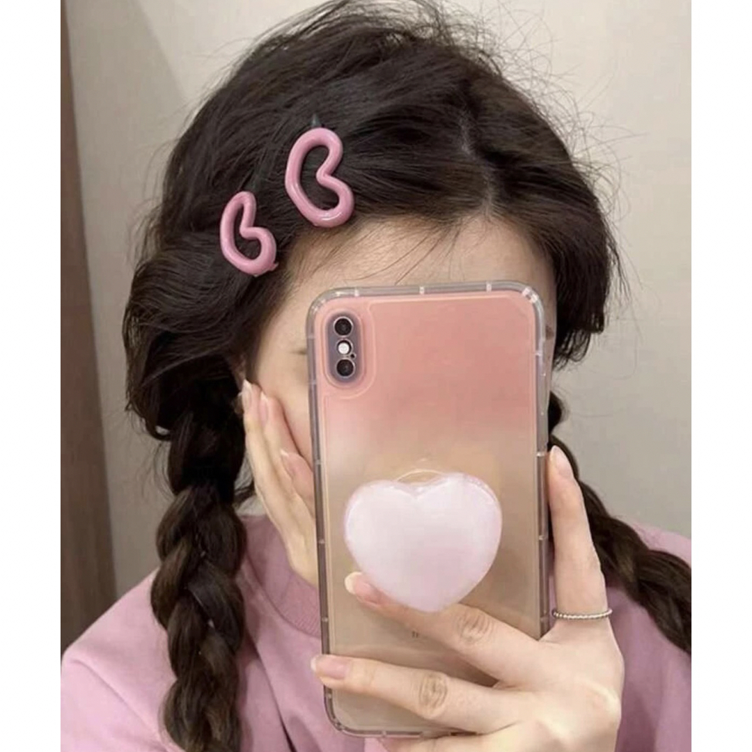 ハートのヘアピン レディースのヘアアクセサリー(ヘアピン)の商品写真