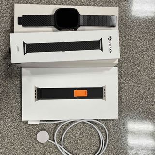 アップルウォッチ(Apple Watch)のApple Watch Ultra  新品純正バンド➕PITAKAケース&ベルト(腕時計(デジタル))