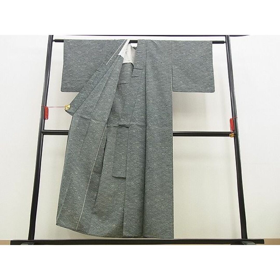 平和屋野田店□上質な紬 単衣 草花文 逸品 n-yc1807の通販 by 平和屋's ...
