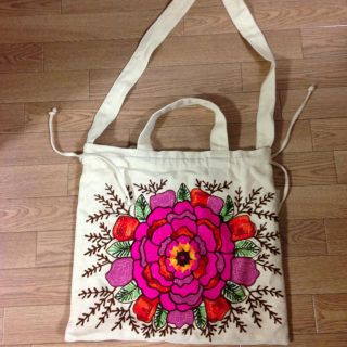 カスタネ(Kastane)のKastane＊お花柄BAG(ショルダーバッグ)