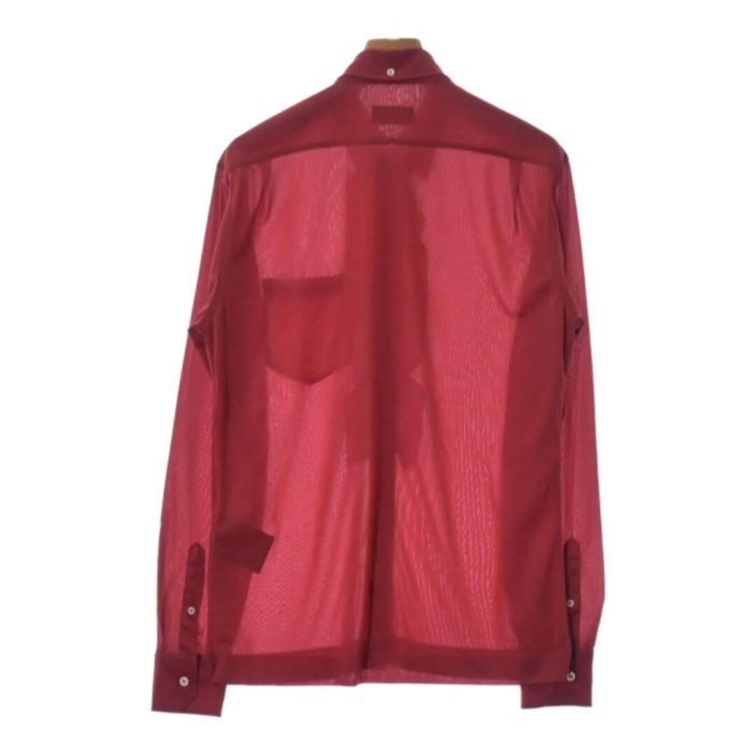PRADA(プラダ)のPRADA プラダ ドレスシャツ 39(M位) 赤 【古着】【中古】 メンズのトップス(シャツ)の商品写真