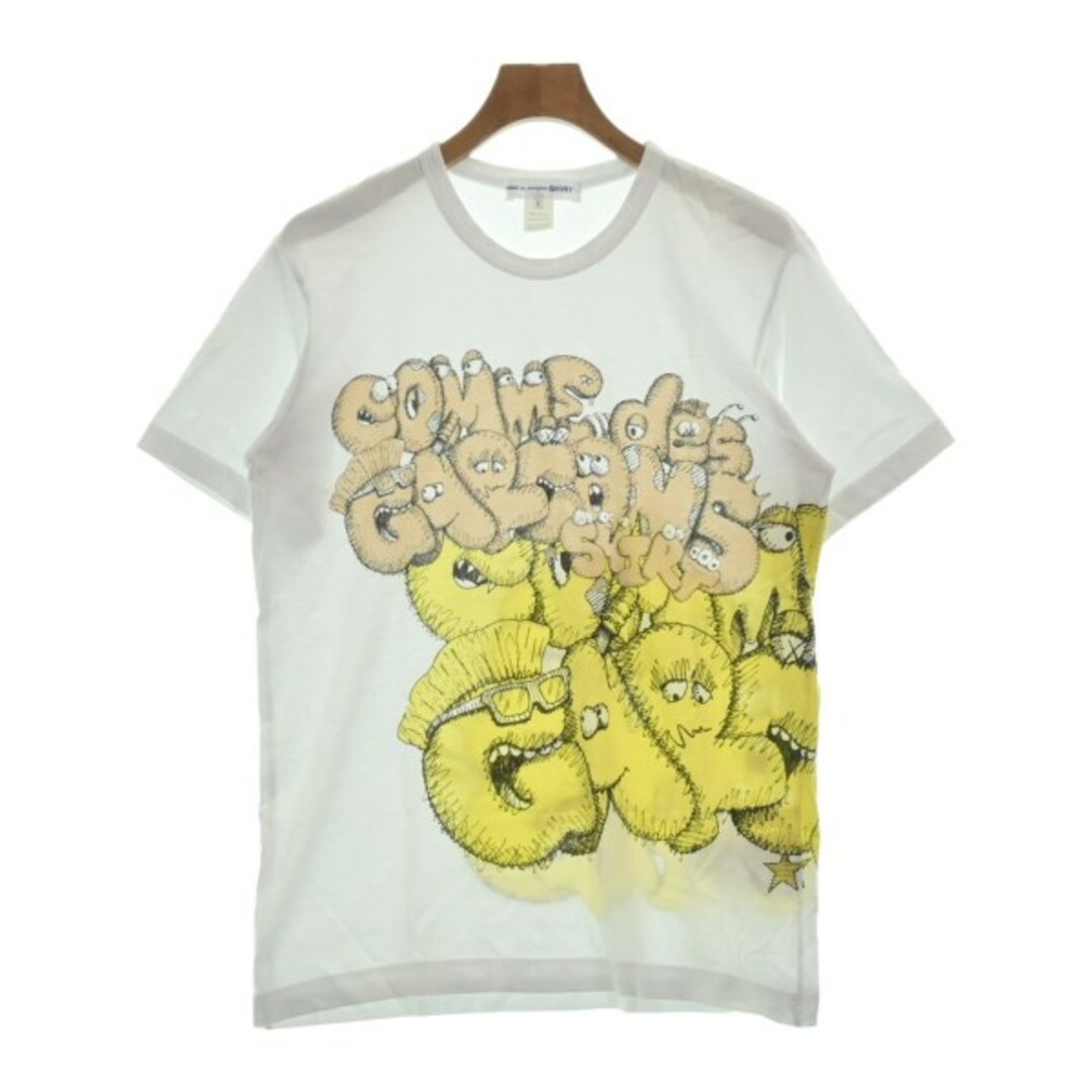 COMME des GARCONS SHIRT Tシャツ・カットソー L 白 【古着】【中古】 | フリマアプリ ラクマ