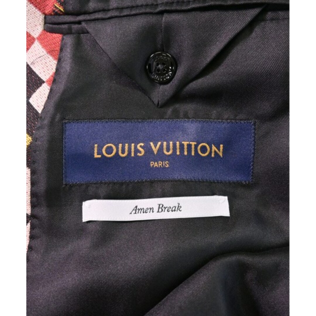 LOUIS VUITTON(ルイヴィトン)のLOUIS VUITTON コート 48(L位) 赤x白x黒等(総柄) 【古着】【中古】 メンズのジャケット/アウター(その他)の商品写真