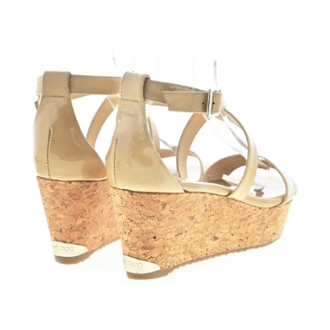 JIMMY CHOO サンダル EU37(23.5cm位) ベージュ