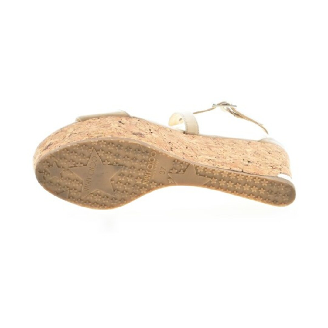 JIMMY CHOO サンダル EU37(23.5cm位) ベージュ