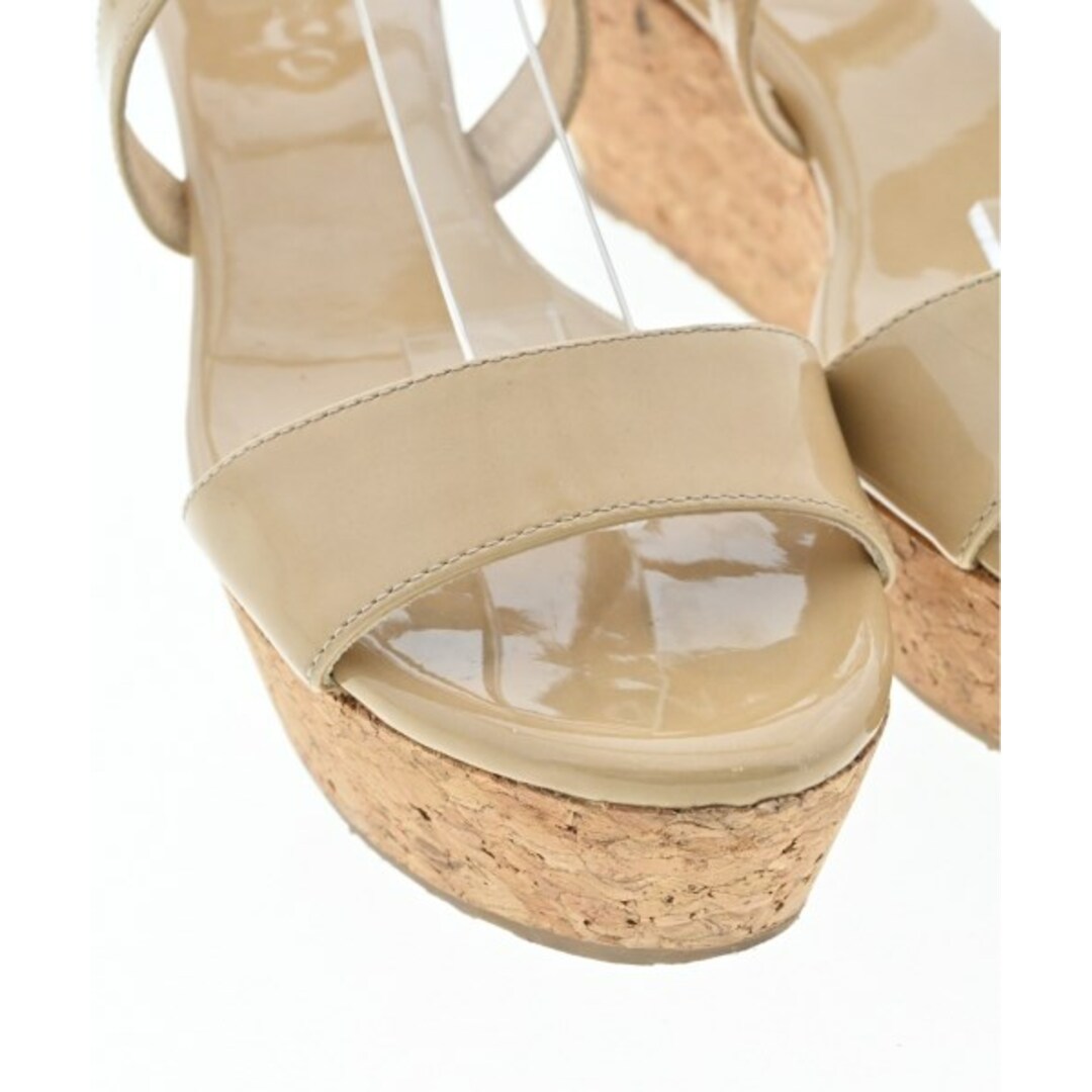 JIMMY CHOO サンダル EU37(23.5cm位) ベージュ