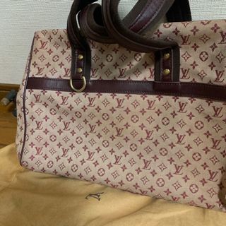 ルイヴィトン(LOUIS VUITTON)の彌生ちゃん付き！ルイヴィトン　モノグラム  デニム　レッド　ボストンバッグ(ボストンバッグ)