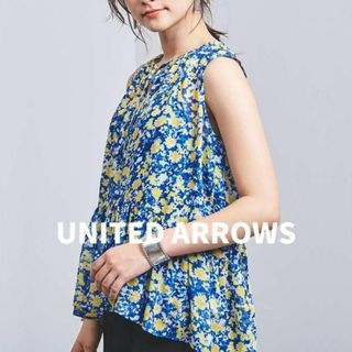 ユナイテッドアローズ(UNITED ARROWS)のユナイテッドアローズ　UWSC フラワー ティアード ノースリーブブラウス　花柄(シャツ/ブラウス(半袖/袖なし))