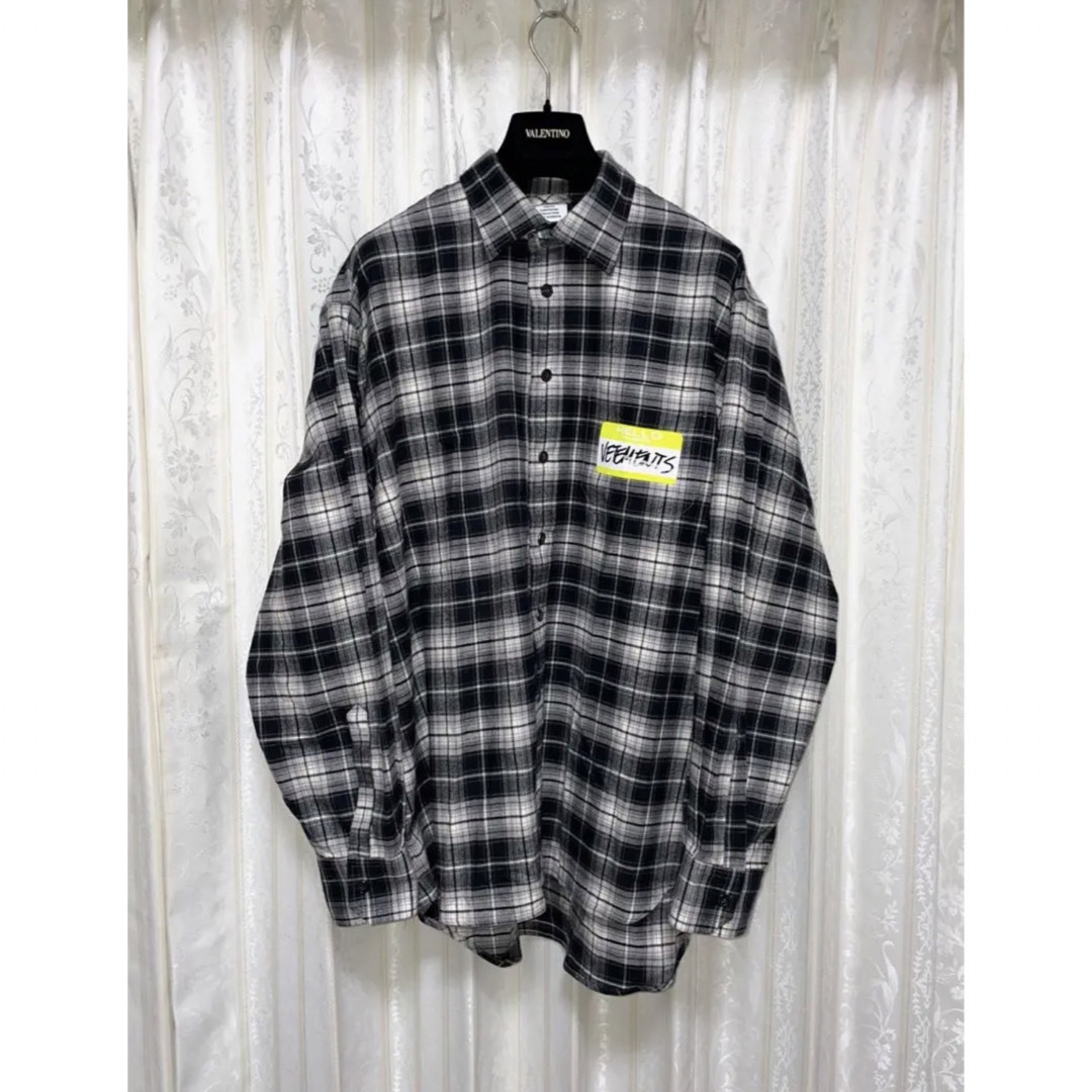 VETEMENTS - 【美品】VETEMENTS MY NAME IS FLANNEL SHIRTの通販 by り ...