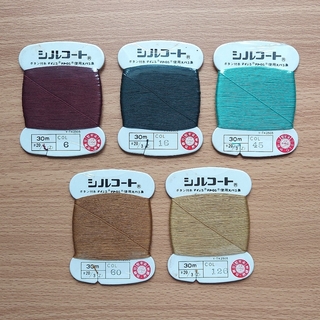 新品 ボタン 縫い付け 糸 ハンドメイド 手芸 材料(生地/糸)