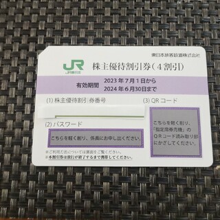 JR東日本　株主優待　割引券(鉄道乗車券)