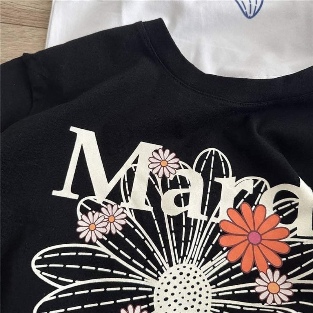 マルディメクルディ クロップドTシャツ レディース ホワイト ショート丈 韓国