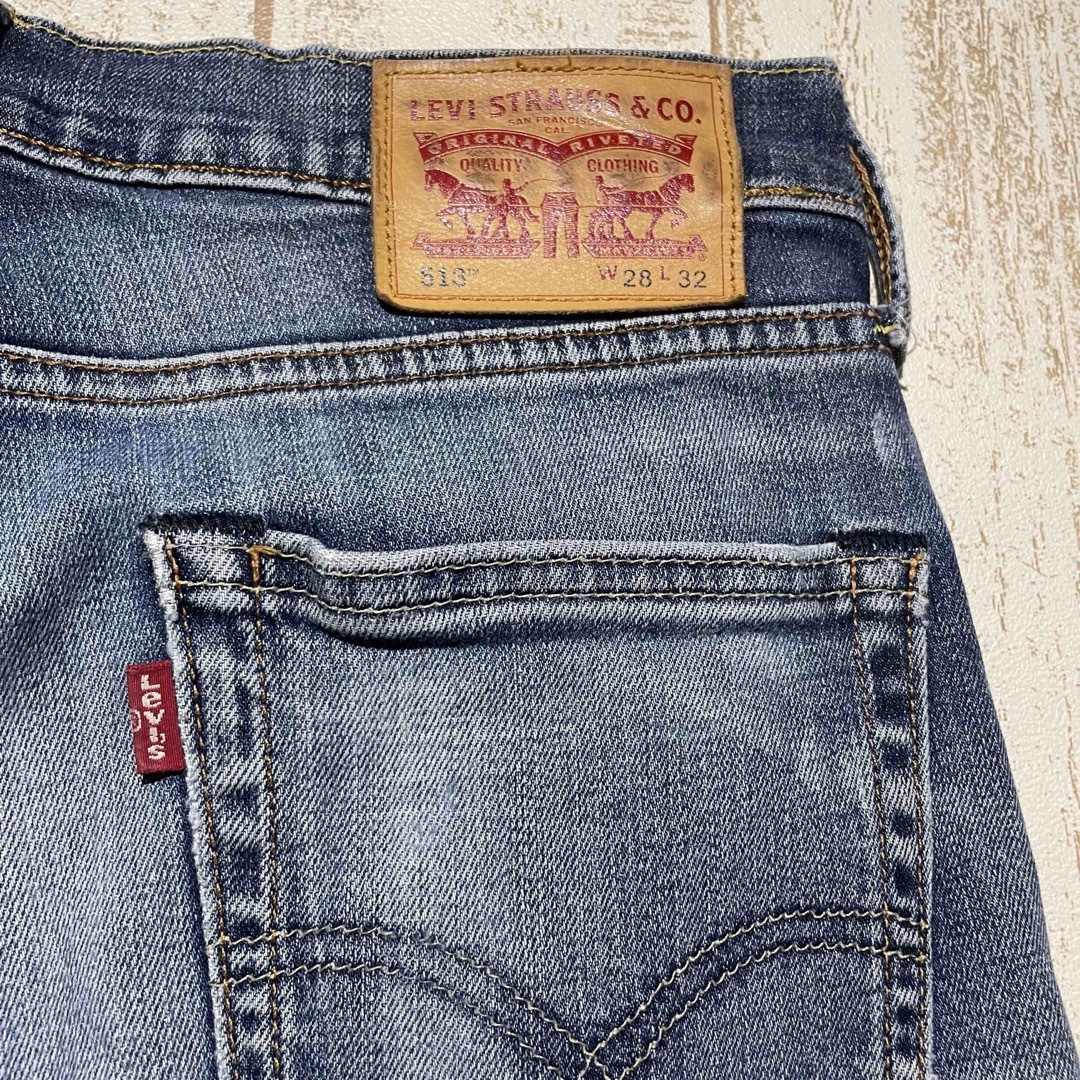 【新品】Levi’sリーバイス513 ストレートデニムパンツ　大きめゆるだぼ