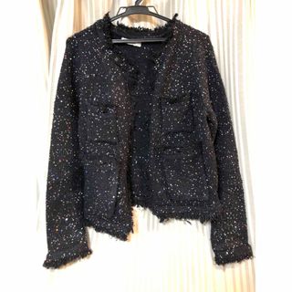 ザラ(ZARA)のZARA ニットジャケット(ノーカラージャケット)