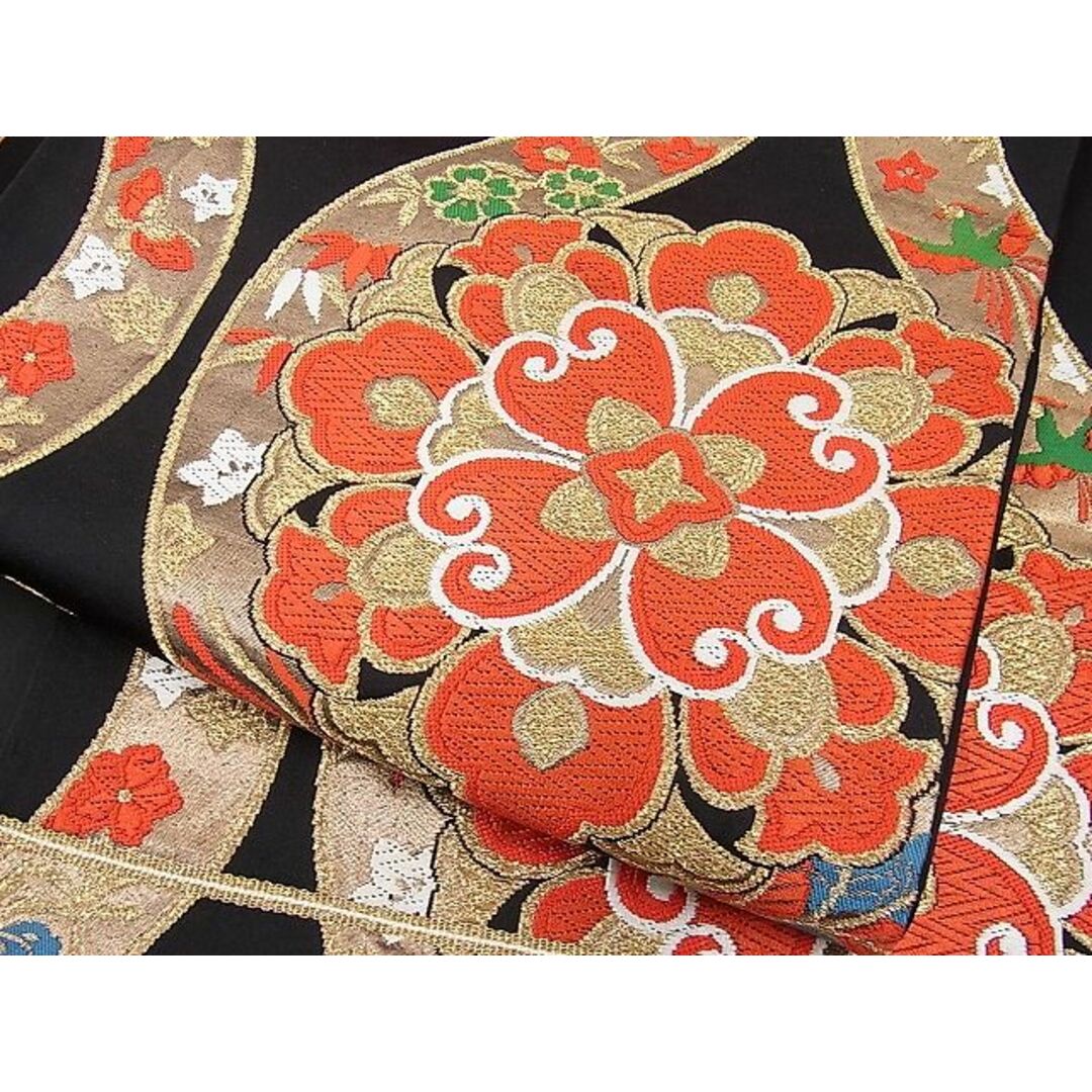 平和屋野田店□袋帯 まとめて3点セット 全て正絹 唐織 立涌 七宝 桐