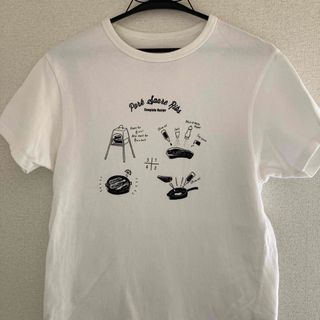 ロゴス(LOGOS)のLOGOS Tシャツ　アウトドア柄　白T(Tシャツ(半袖/袖なし))