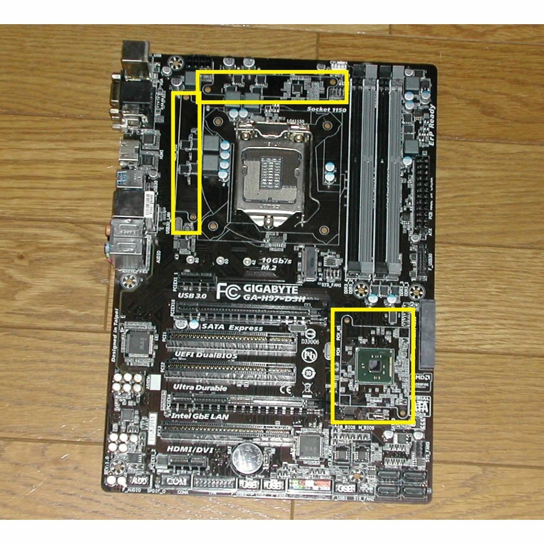 ジャンクマザボ　GIGABYTE　GA-H97-D3H  LGA1150 6