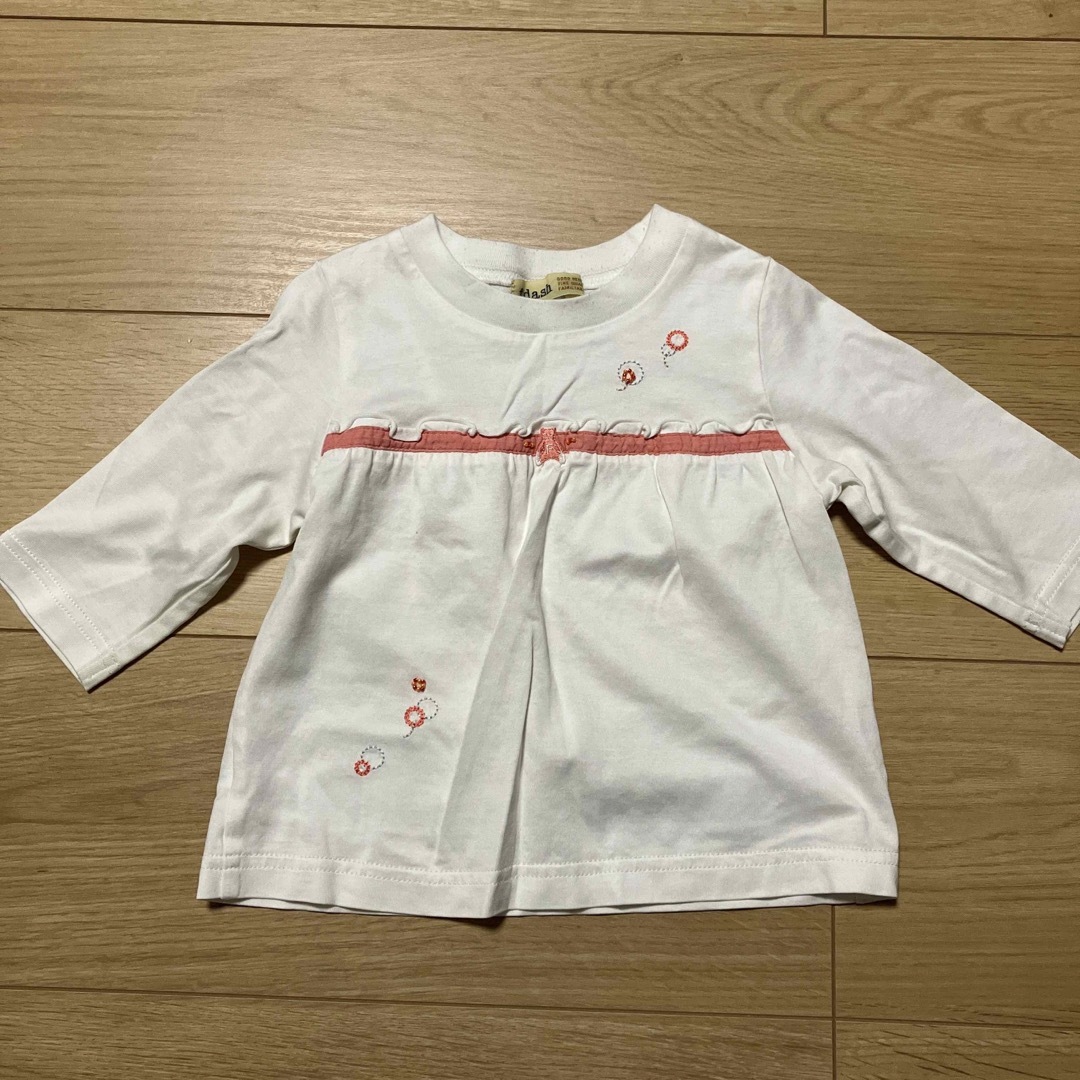 familiar(ファミリア)のファミリア　七分袖　カットソー　100 キッズ/ベビー/マタニティのキッズ服女の子用(90cm~)(Tシャツ/カットソー)の商品写真