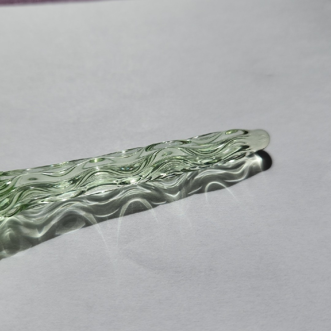 ガラス工房ほのお 菅清風 硬質ガラスペン 清風 わかば グリーン 緑色