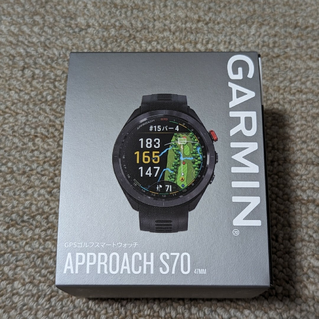 新品　黒　47mm  ガーミン　アプローチ　S70 Garmin GPS距離計