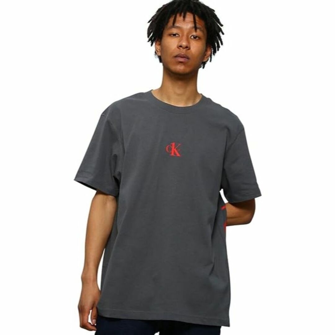 Calvin Klein(カルバンクライン)の新品　カルバンクライン　デザイン　Tシャツ　Mサイズ相当 メンズのトップス(Tシャツ/カットソー(半袖/袖なし))の商品写真