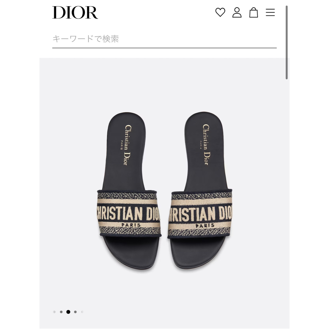 専用dior サンダル ネイビー