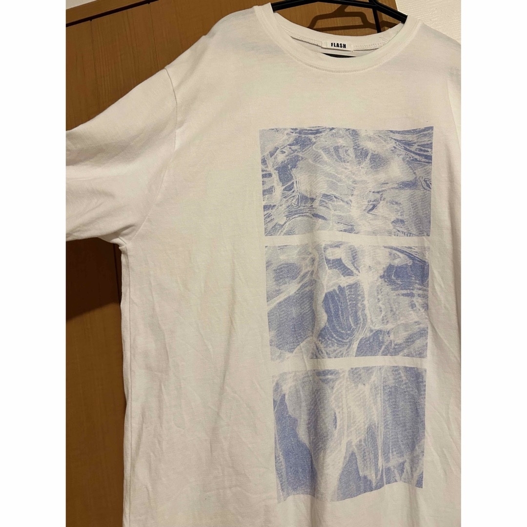 Tシャツ　半袖　波　プリントTシャツ　グラフィック　オーバーサイズ　海　川　山 レディースのトップス(Tシャツ(半袖/袖なし))の商品写真
