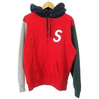 シュプリーム(Supreme)のSUPREME 19ss Sロゴ パーカー フーディー M 赤 青 緑 ■U90(パーカー)