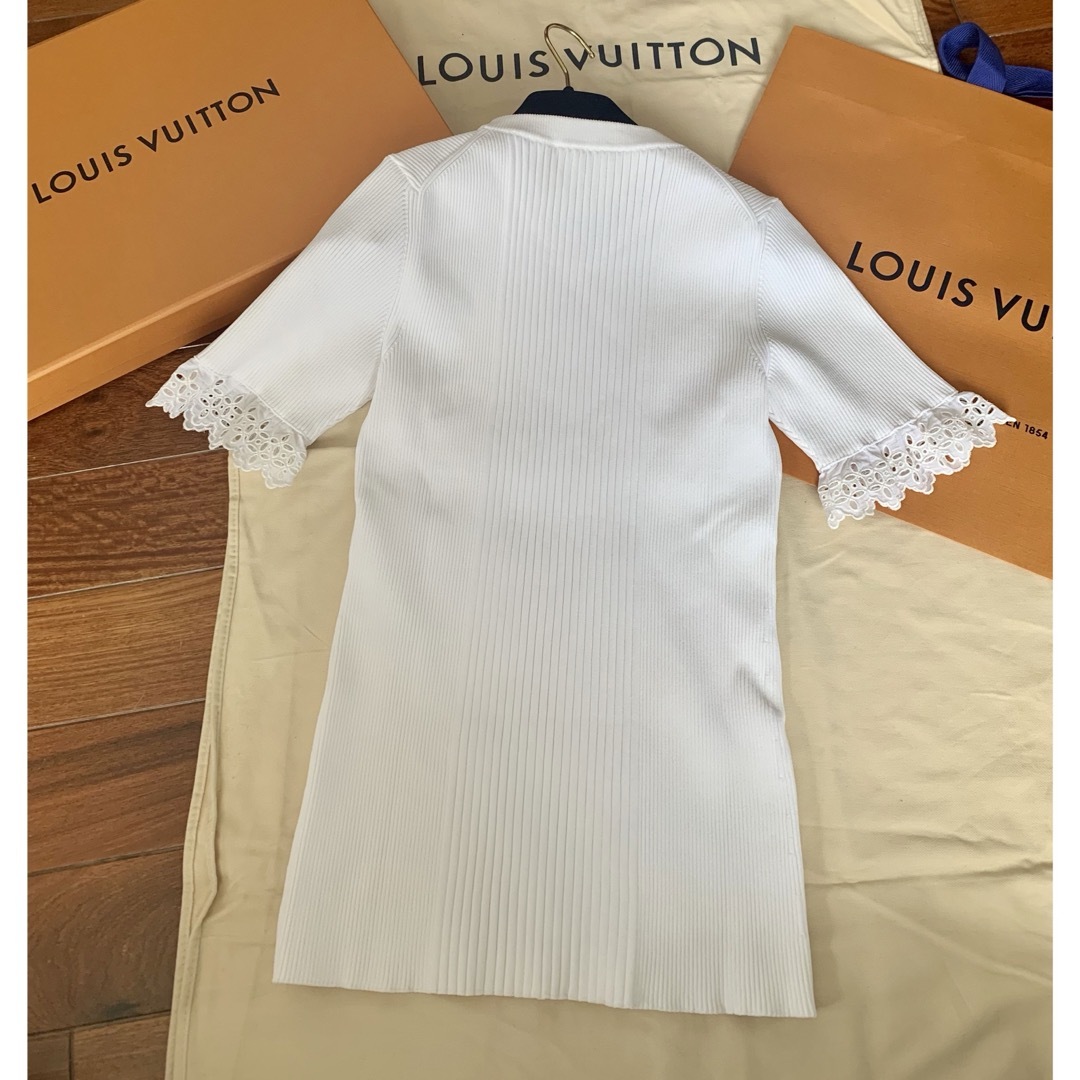 LOUIS VUITTON - ☆ ルイヴィトン☆22SS袖レーステレコリブニットM 五