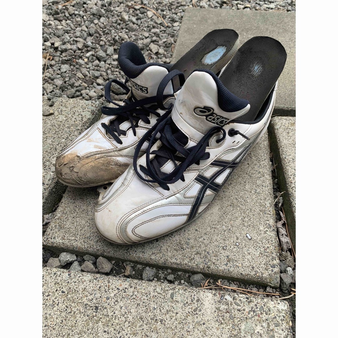 asics - アシックス野球スパイク 歯 ボルトなしの通販 by King's shop