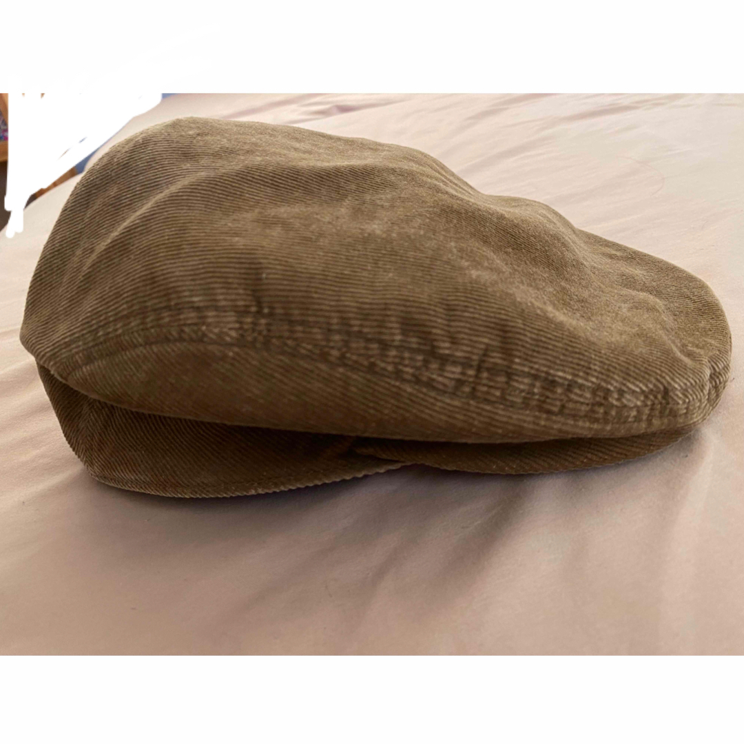 MUJI (無印良品)(ムジルシリョウヒン)の無印良品　コーデュロイ　ハンチング　カーキ レディースの帽子(キャスケット)の商品写真