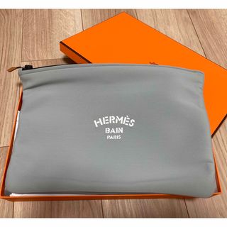 エルメス(Hermes)のHERMES エルメス ネオバン GM グレー ほぼ未使用 クラッチ ポーチ(クラッチバッグ)