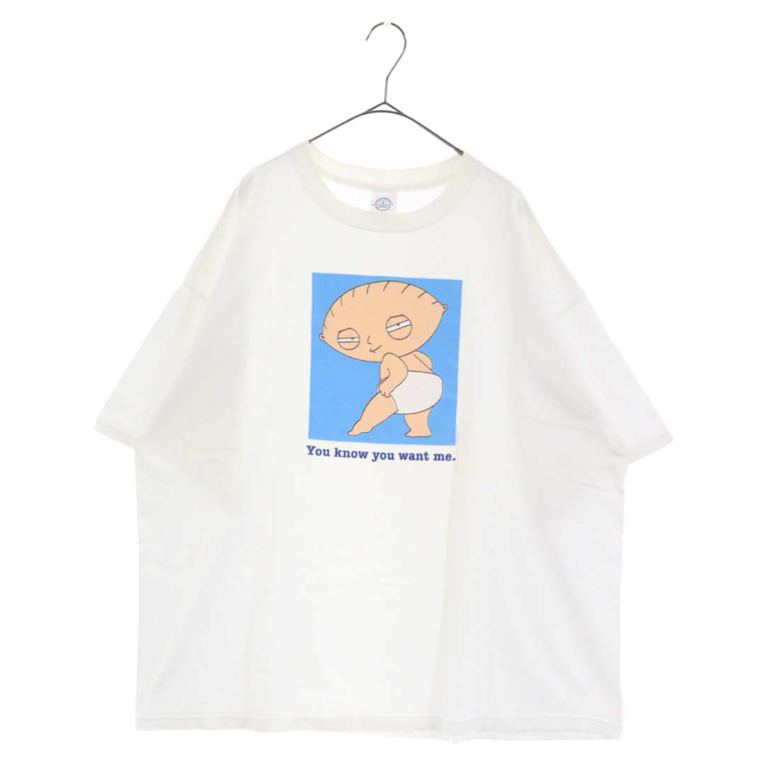 VINTAGE ヴィンテージ 00S VINTAGE FAMILY GUY STEWIE GRIFFIN ヴィンテージ ファミリー ガイ プリント 半袖Tシャツカットソー ホワイト