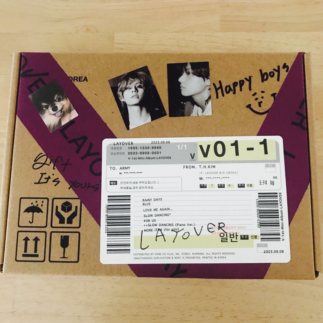 防弾少年団(BTS)(ボウダンショウネンダン)のV ソロアルバム Layover 3 紫 エンタメ/ホビーのCD(K-POP/アジア)の商品写真