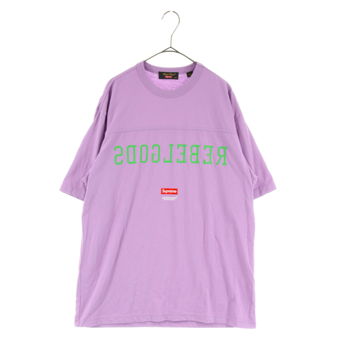 540センチ肩幅SUPREME シュプリーム 23SS×UNDERCOVER Football Top ロゴプリントフットボール半袖Tシャツ パープル アンダーカバー