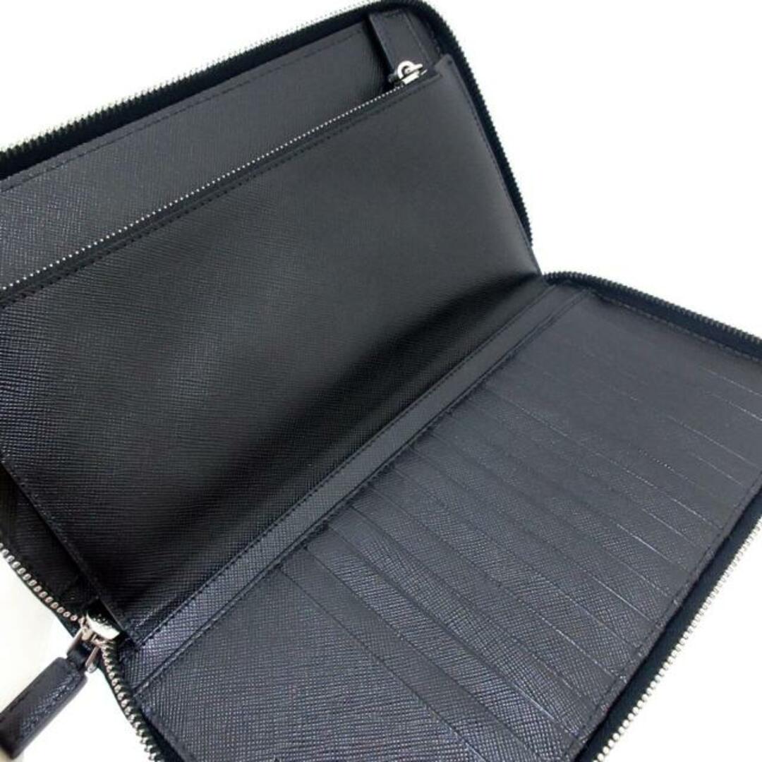 PRADA - プラダ 財布美品 - 黒 ラウンドファスナーの通販 by ブラン