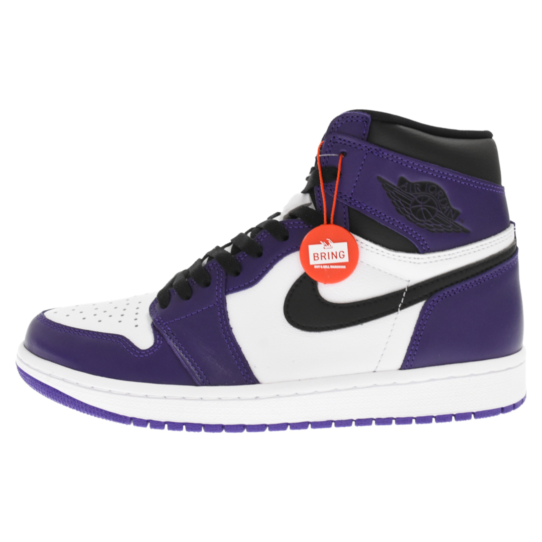 NIKE ナイキ AIR JORDAN 1 RETRO HIGH OG COURT PURPLE エアジョーダン1 レトロ ハイ コートパープル ハイカットスニーカー シューズ ホワイト/パープル 555088-500 US9/27.0cm