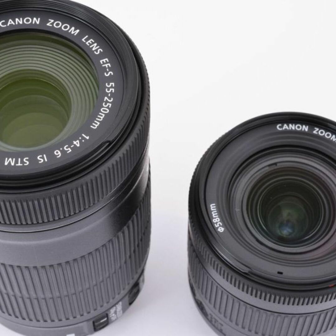 【G125】Canon EF-S18-55mm 55-250mm IS STM