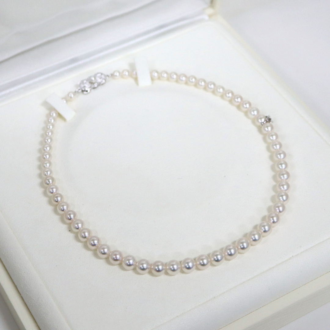 【MIKIMOTO】ミキモト パールネックレス シルバーカン Mチャーム SIL刻印/ok03476hm