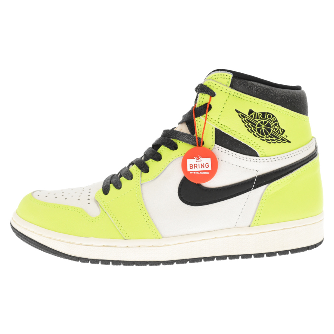 NIKE ナイキ AIR JORDAN1 HIGH OG VOLT 555088-702 エアジョーダン1 ボルト ハイカットスニーカー US9.5/27.5cm ホワイト/イエロー