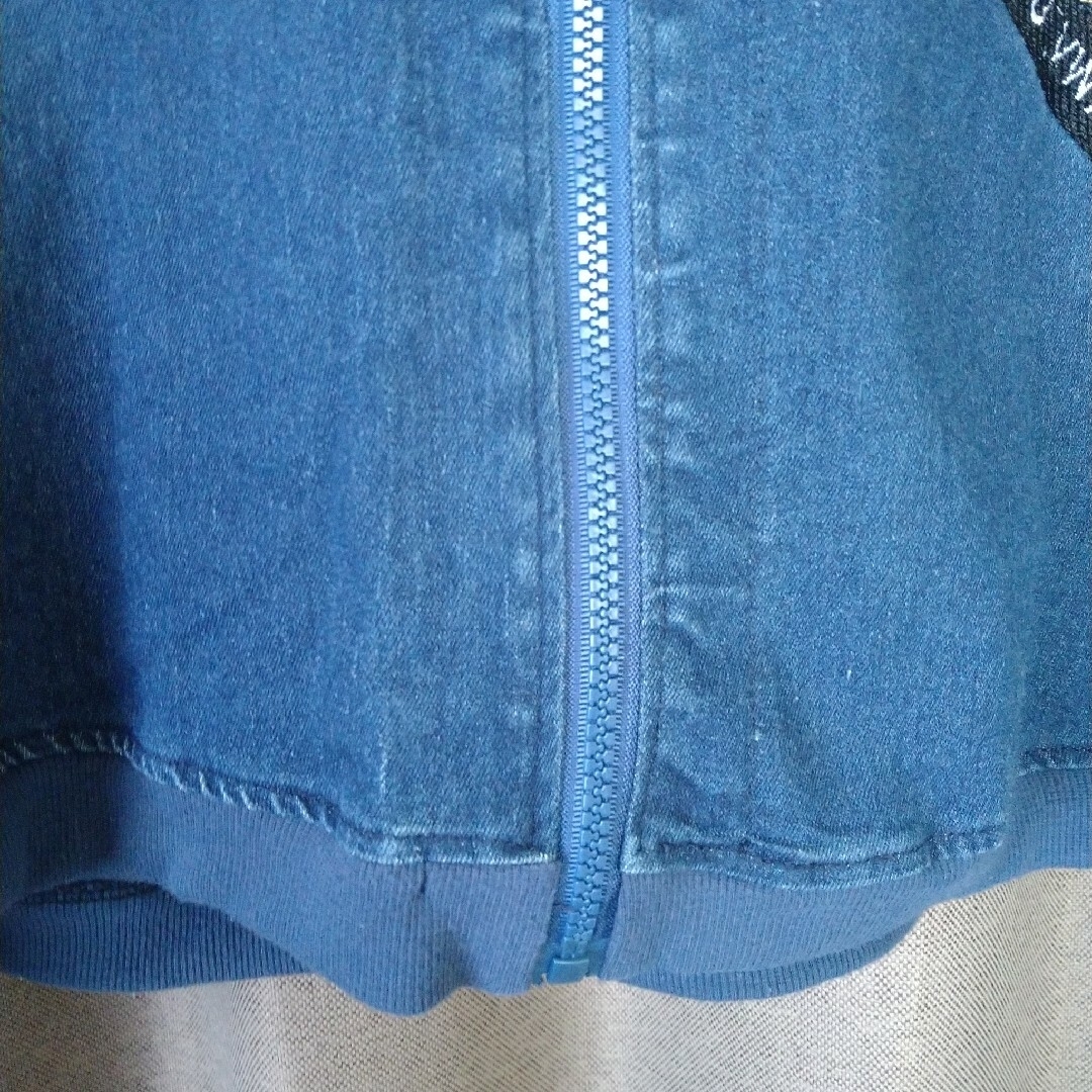 スマイル　デニム刺繍ワッペンジャケット レディースのジャケット/アウター(ノーカラージャケット)の商品写真