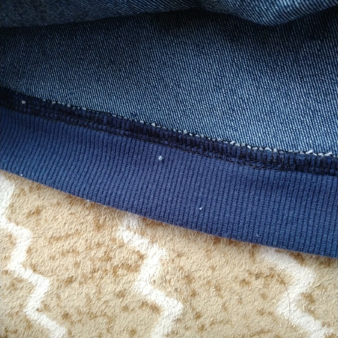 スマイル　デニム刺繍ワッペンジャケット レディースのジャケット/アウター(ノーカラージャケット)の商品写真