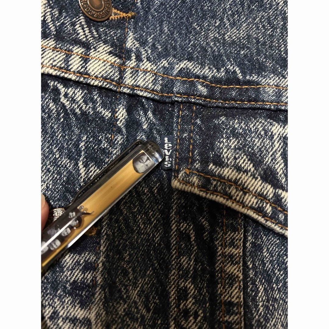 80s Levi's 70507-0520 ケミカルウォッシュ Gジャン M