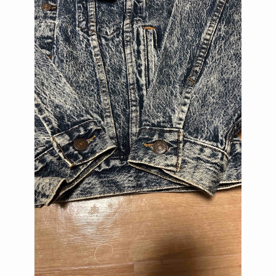 80s Levi's 70507-0520 ケミカルウォッシュ Gジャン M