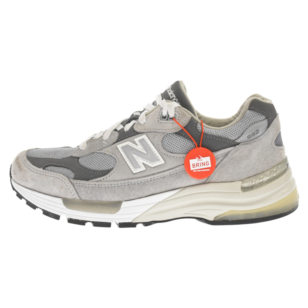 New Balance ニューバランス USA製 100周年記念 リフレクティブ ローカットスニーカー グレー US9/27.5cm M992GR