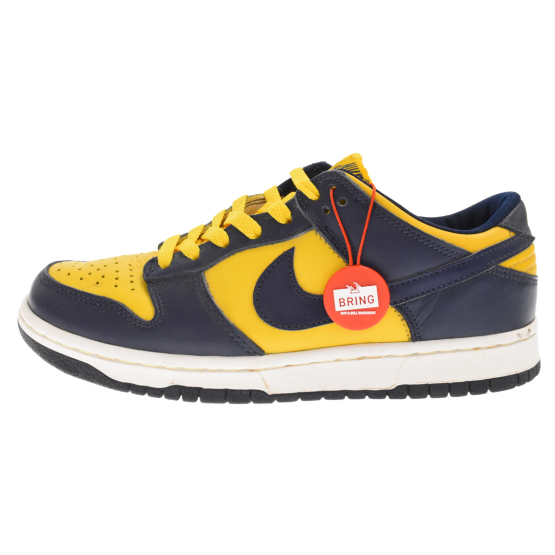 NIKE ナイキ 99年製 DUNK LOW VARSITY MAIZE 裏ダンク 630358-741 ダンク ローカットスニーカー ミシガン ヴァーシティメイズ US7.5 イエロー/ネイビー