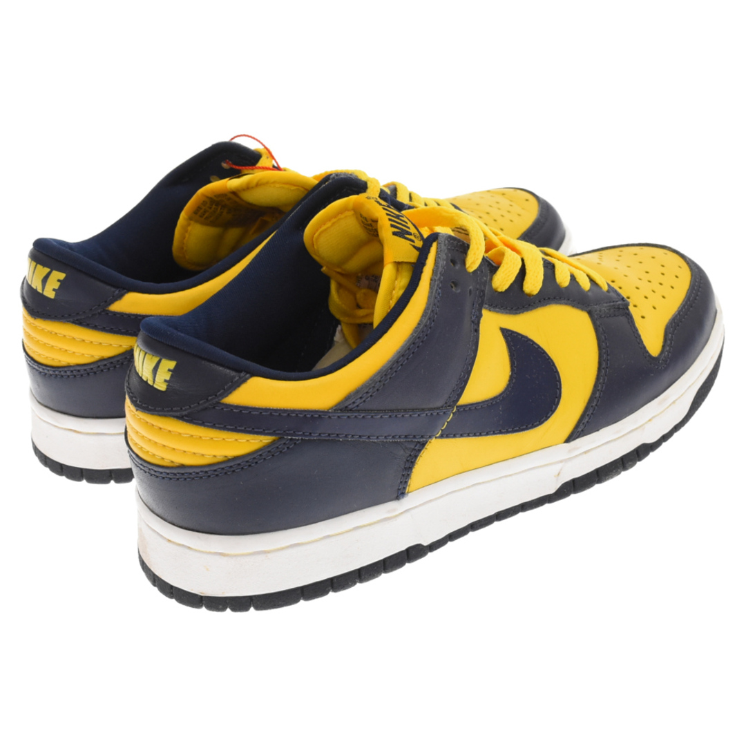 NIKE ナイキ 99年製 DUNK LOW VARSITY MAIZE 裏ダンク 630358-741 ダンク ローカットスニーカー ミシガン ヴァーシティメイズ US7.5 イエロー/ネイビー